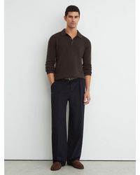Reiss - Cashmere Half-Button Polo Jumper - Lyst