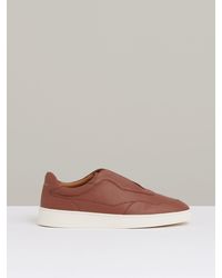 Reiss - Lane Leather Elasticated-Lace Trainers - Lyst