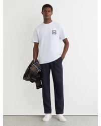 Les Deux - Les Cotton Graphic-Print T-Shirt - Lyst