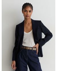 Reiss - Leather -Buckle Belt - Lyst