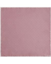 Reiss - Liam - Pink Polka Dot Silk Pocket Square - Lyst