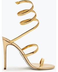 Rene Caovilla - Juniper Metal Sandal 105 - Lyst