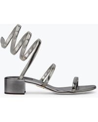 Rene Caovilla - Juniper Gunmetal Sandal 40 - Lyst