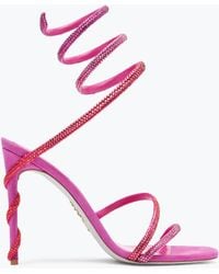 Rene Caovilla - Margot Shocking Sandal With Degradé Crystals 105 - Lyst
