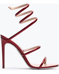Rene Caovilla - Cleo Metallic Sandal 105 - Lyst