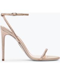 Rene Caovilla - Ellabrita Crystal Blush Sandal 105 - Lyst