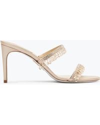 Rene Caovilla - Chandelier Ivory Slider Sandal 80 - Lyst