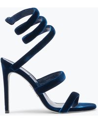 Rene Caovilla - Cleo Velvet Sandal 105 - Lyst