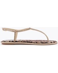 Rene Caovilla - Diana Animalier Sandal With Crystals 10 - Lyst