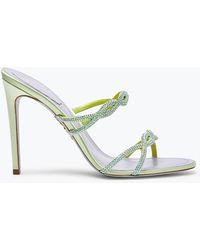 Rene Caovilla - Braid Lime Slider Sandal 105 - Lyst
