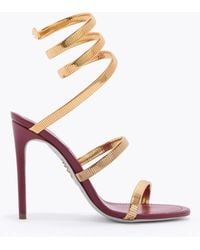 Rene Caovilla - Juniper Burgundy And Sandal 105 - Lyst