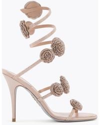 Rene Caovilla - Rosalia Nude Sandal 100 - Lyst