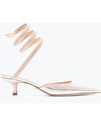 Rene Caovilla - Cleo Rose Pump With Crystals 50 - Lyst