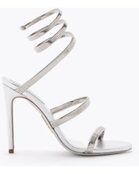 Rene Caovilla - Juniper Lamb/ Metal Snake Sandal - Lyst