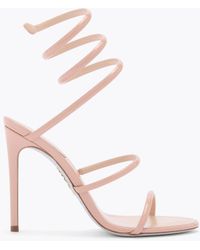 Rene Caovilla - Cleo Nude Patent Leather Sandal 105 - Lyst