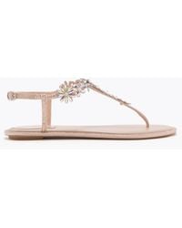 Rene Caovilla - Eva Nude Thong Sandal 10 - Lyst