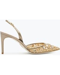 Rene Caovilla - Cinderella Bronze Slingback 80 - Lyst