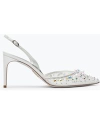 Rene Caovilla - Cinderella Slingback With Crystal 80 - Lyst