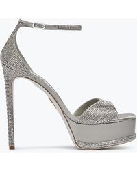 Rene Caovilla - Anastasia Crystal Pearl Platform Sandal 130 - Lyst
