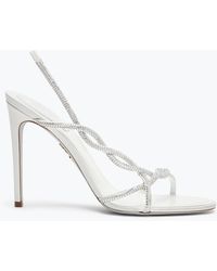 Rene Caovilla - Braid Ivory Sandal 105 - Lyst
