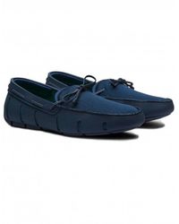 Swims - Braided Lace Loafer Navy - Lyst