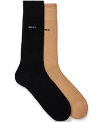 BOSS - Bamboo Socks Two Pack Black/ - Lyst