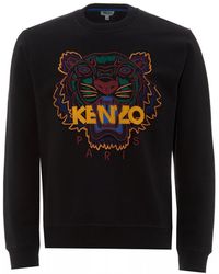 KENZO Classic Tiger Embroidered Sweatshirt - Black