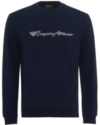 emporio armani script logo sweatshirt