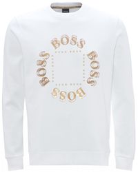 hugo boss jumper white