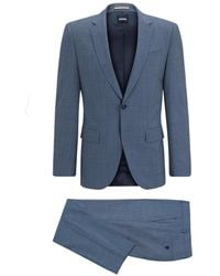 BOSS - H-huge Micro Pattern Slim Fit Suit Medium - Lyst