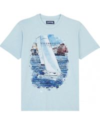 Vilebrequin - Tropez Portisol Sailing Boat T-shirt Sky - Lyst