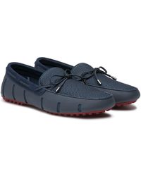 Swims Navy Driver Shoes - Blue