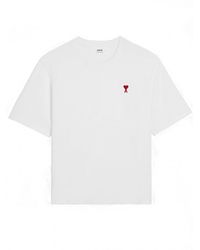 Ami Paris - Oversized Heart Logo T-shirt - Lyst