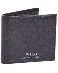 polo ralph lauren leather billfold wallet with coin pocket