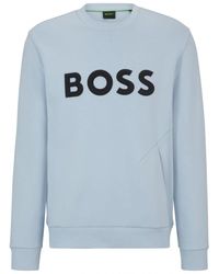 BOSS - Sablo 1 3d Moulded Logo Sweatshirt - Lyst