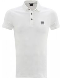 BOSS Passenger Logo Polo Shirt - White