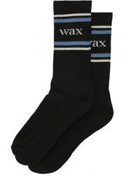 Wax London - Thorpe Retro Running Style Socks Blue/ - Lyst