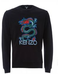 KENZO Dragon Print Sweatshirt, Black Sweat
