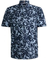 BOSS - S-roan Flower Shirt Dark - Lyst