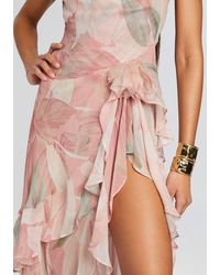 sachin and babi light blue dress retroféte Arlet Chiffon Dress in Red