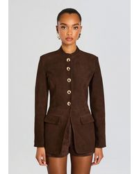 retroféte - Callandra Suede Leather Jacket - Lyst