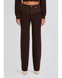 SER.O.YA - Chani Knit Denim Pant - Lyst