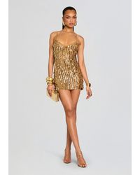 retroféte - Saros Feather Sequin Crochet Dress - Lyst