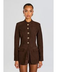 retroféte - Callandra Suede Leather Jacket - Lyst