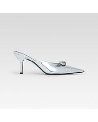 retroféte - Francesca Leather Kitten Mule - Lyst