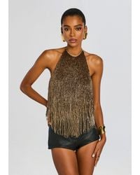 retroféte - Sable Fringe Top - Lyst