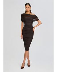 cream midi dress Avec Les Filles Women's Sweetheart Neck Midi Dress - Cream