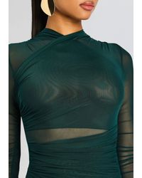mesh swirl dress OW Collection Swirl Mini Dress