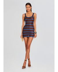 SER.O.YA - Benni Metallic Knit Mini Dress - Lyst