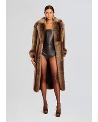 retroféte - Shantel Faux Fur Coat - Lyst